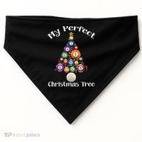 Billiard Ball Xmas Tree Meaningful Gift Pool Billiards Christmas Great Gift USA-Made Doggie Bandana thumb 0