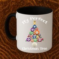 Billiard Ball Xmas Tree Meaningful Gift Pool Billiards Christmas Great Gift Coffee Mug thumb 2