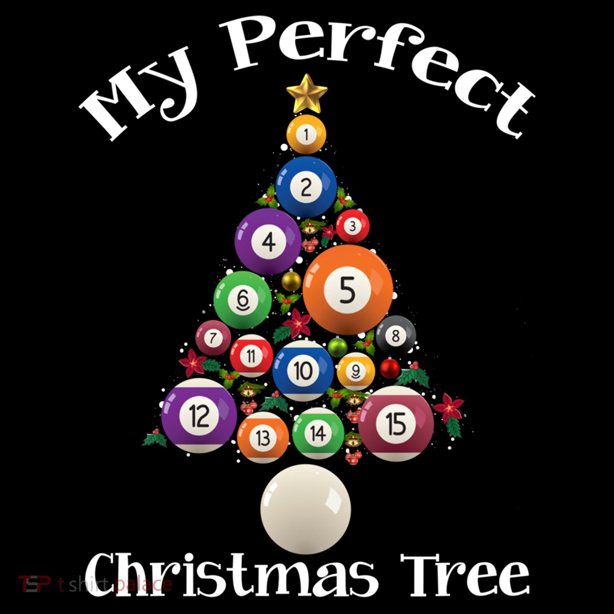 Billiard Ball Xmas Tree Meaningful Gift Pool Billiards Christmas Great Gift Coffee Mug