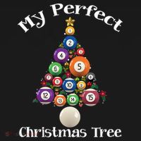 Billiard Ball Xmas Tree Meaningful Gift Pool Billiards Christmas Great Gift Women's Hoodie thumb 2