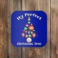 Billiard Ball Xmas Tree Meaningful Gift Pool Billiards Christmas Great Gift Coaster thumb 0