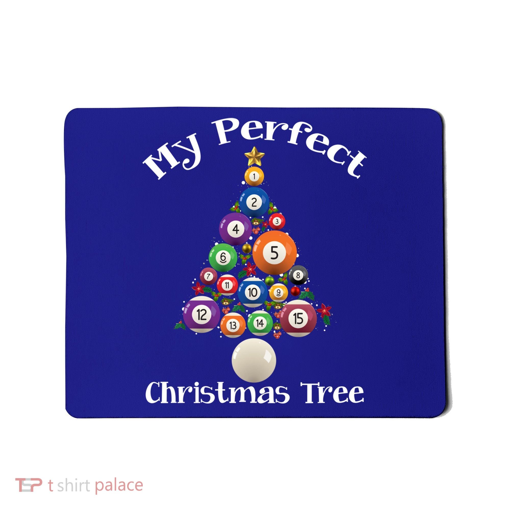 Billiard Ball Xmas Tree Meaningful Gift Pool Billiards Christmas Great Gift Mousepad