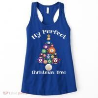 Billiard Ball Xmas Tree Meaningful Gift Pool Billiards Christmas Great Gift Women's Tank Top thumb 0