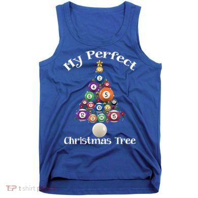 Billiard Ball Xmas Tree Meaningful Gift Pool Billiards Christmas Great Gift Tank Top
