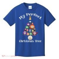 Billiard Ball Xmas Tree Meaningful Gift Pool Billiards Christmas Great Gift Kids T-Shirt thumb 0