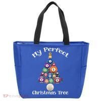 Billiard Ball Xmas Tree Meaningful Gift Pool Billiards Christmas Great Gift Tote Bag thumb 0
