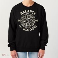 Balance Blooom Yin Yang Floral Zen Nature Boho Calm Women's Sweatshirt thumb 0
