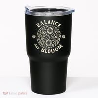 Balance Blooom Yin Yang Floral Zen Nature Boho Calm Tumbler thumb 0