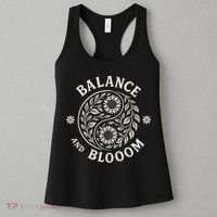 Balance Blooom Yin Yang Floral Zen Nature Boho Calm Women's Tank Top thumb 3