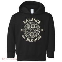 Balance Blooom Yin Yang Floral Zen Nature Boho Calm Toddler Hoodie thumb 0