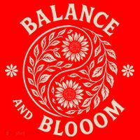Balance Blooom Yin Yang Floral Zen Nature Boho Calm Santa Hat thumb 1