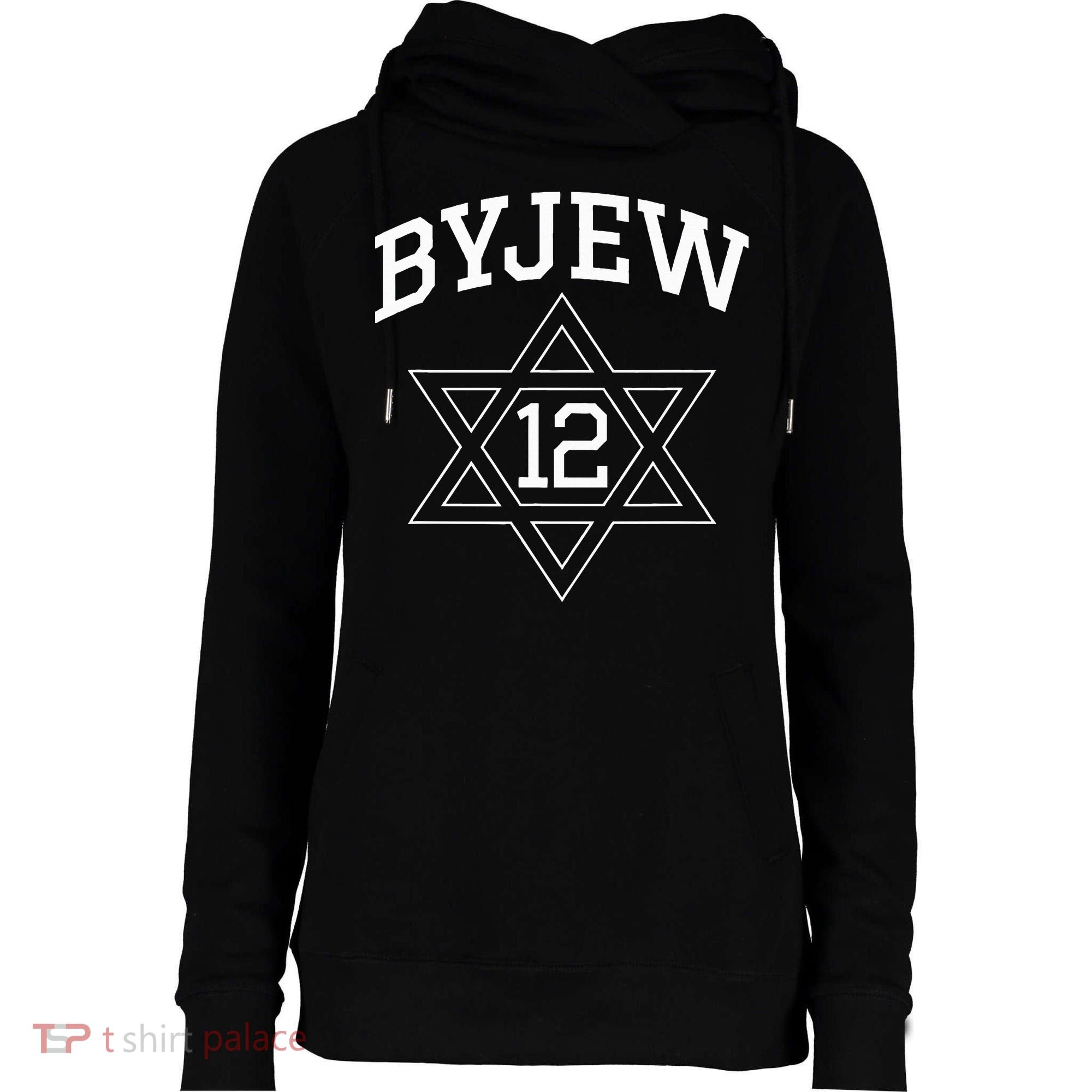 Byjew Womens Funnel Neck Pullover Hood
