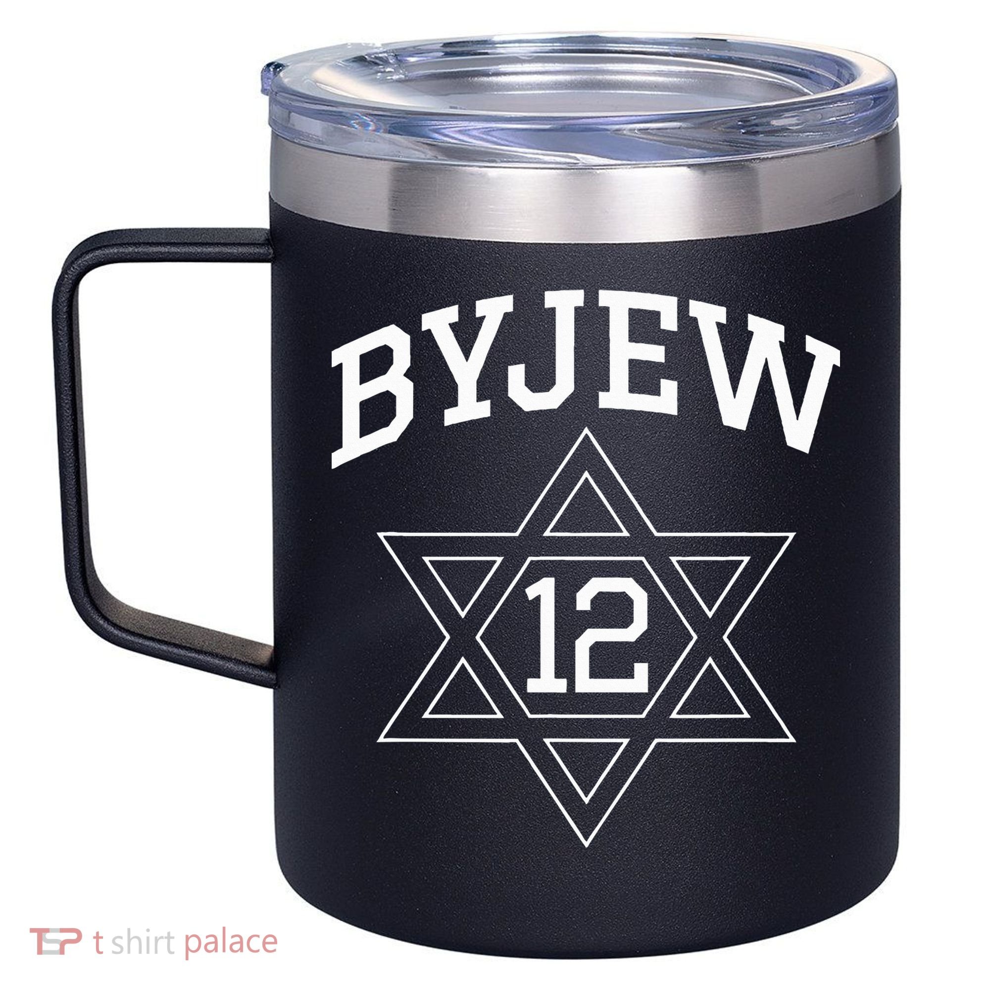 Byjew 12oz Stainless Steel Coffee Mug