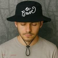 Be Brave You Will Get Through This Inspirational Gift Bucket Hat thumb 2