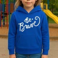Be Brave You Will Get Through This Inspirational Gift Kids Hoodie thumb 3