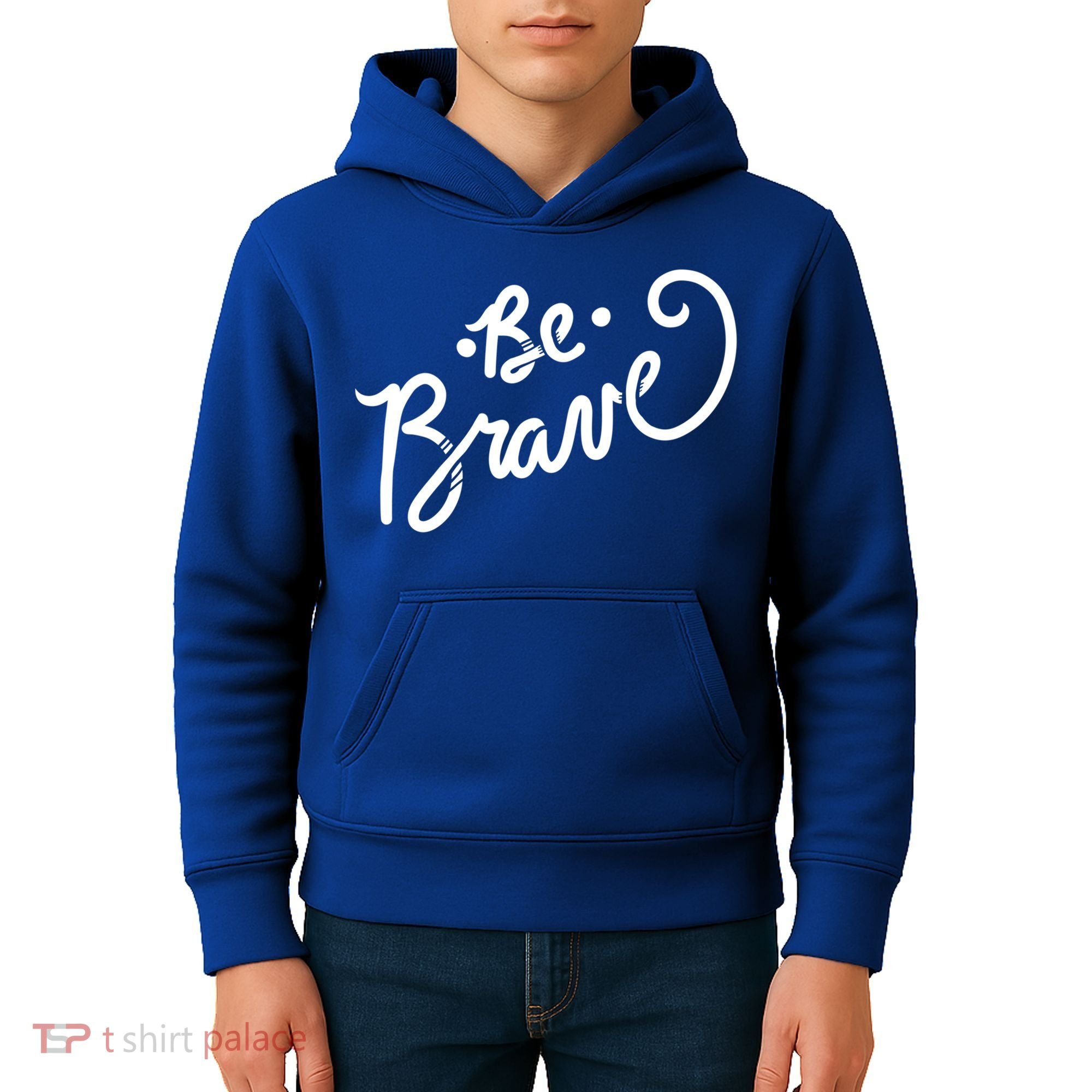 Be Brave You Will Get Through This Inspirational Gift Kids Hoodie