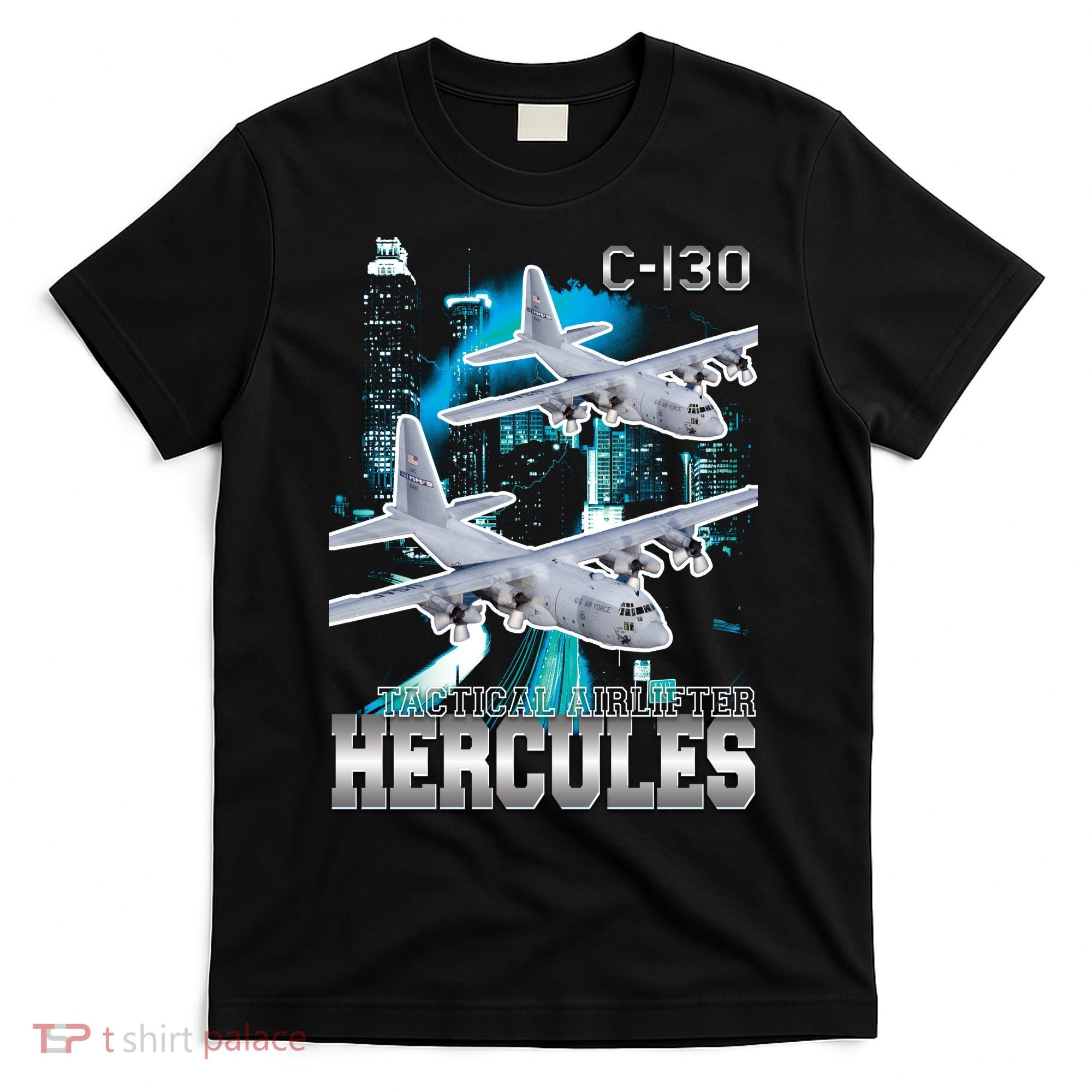 Bootleg C 130 Hercules USAF Aircraft T-Shirt
