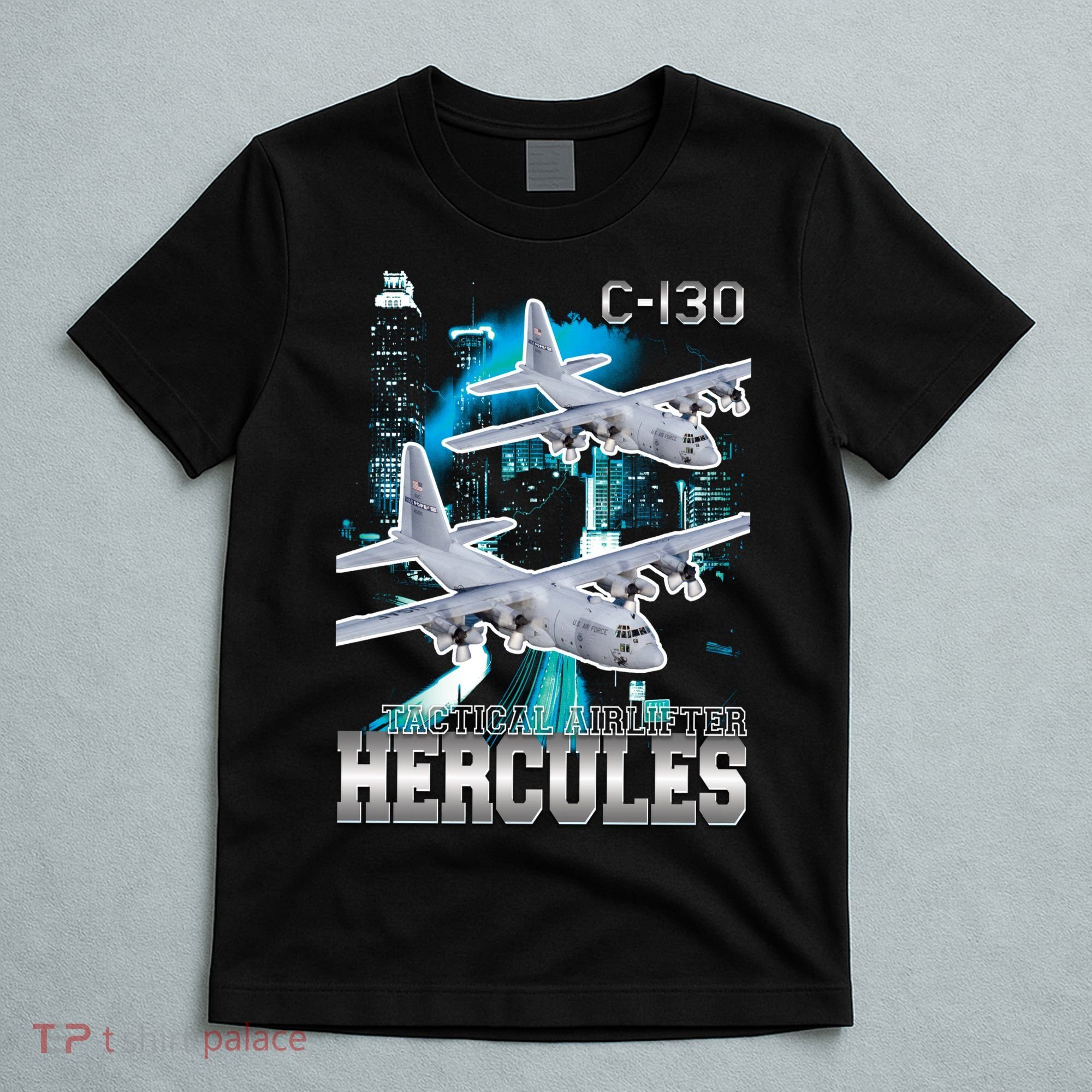 Bootleg C 130 Hercules USAF Aircraft T-Shirt