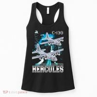 Bootleg C 130 Hercules USAF Aircraft Women's Tank Top thumb 0