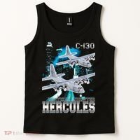 Bootleg C 130 Hercules USAF Aircraft Tank Top thumb 2