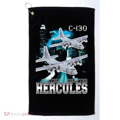 Bootleg C 130 Hercules USAF Aircraft Golf Towel