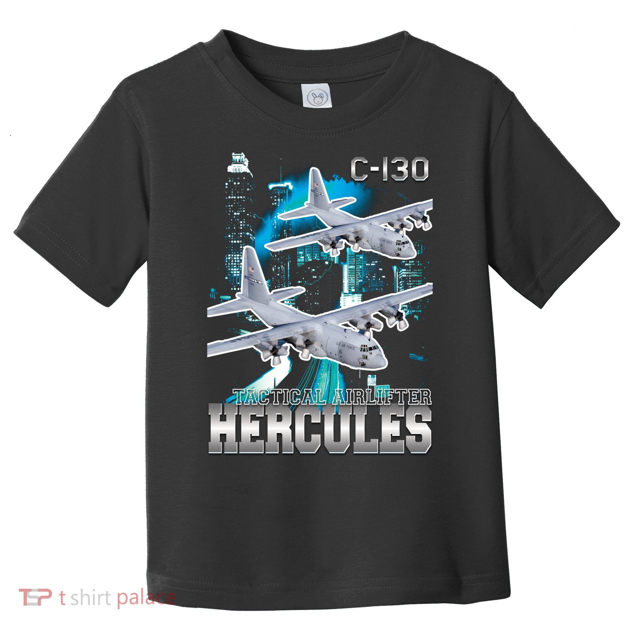 Bootleg C 130 Hercules USAF Aircraft Toddler T-Shirt
