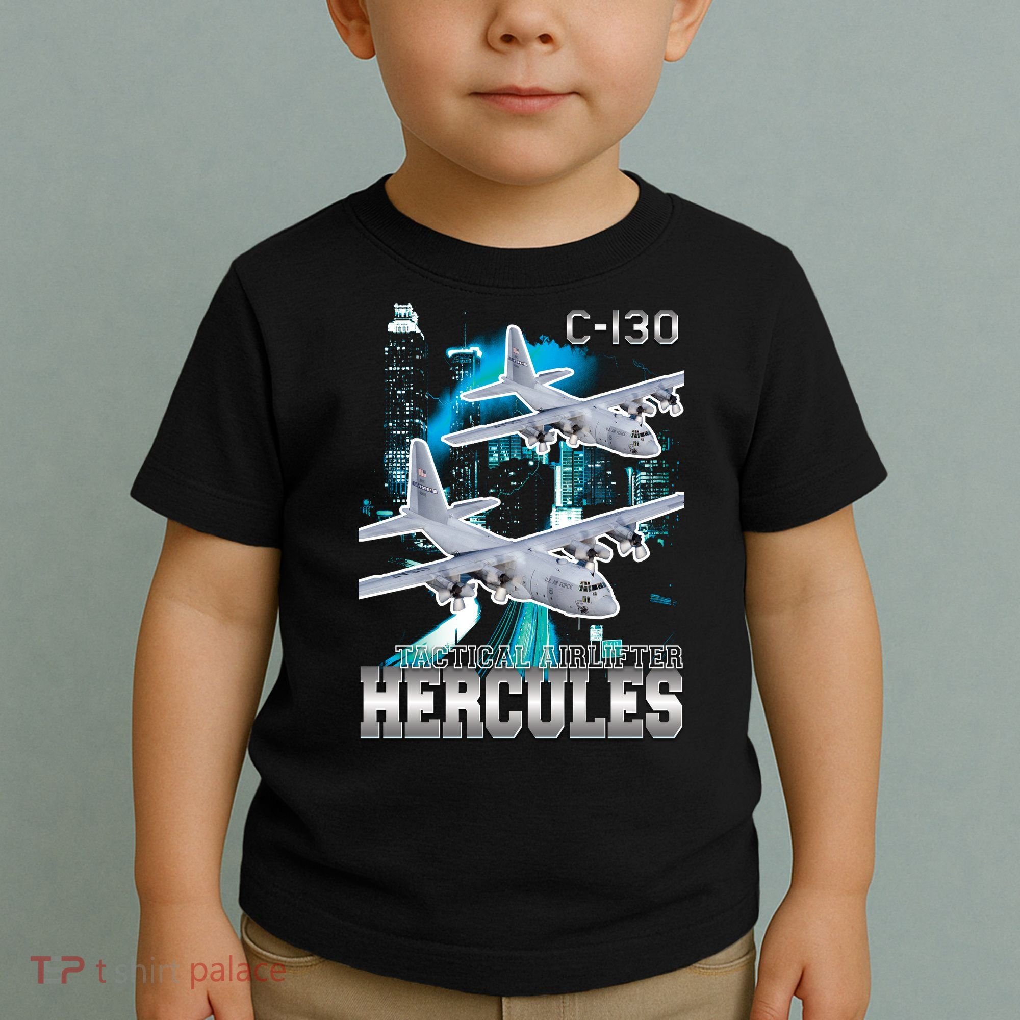 Bootleg C 130 Hercules USAF Aircraft Toddler T-Shirt