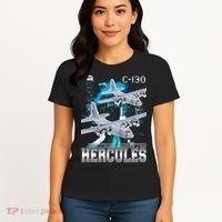 Bootleg C 130 Hercules USAF Aircraft Women's T-Shirt thumb 4