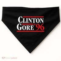 Bill Clinton 1996 Retro Presidential Campaign USA-Made Doggie Bandana thumb 0
