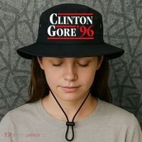 Bill Clinton 1996 Retro Presidential Campaign Bucket Hat thumb 3