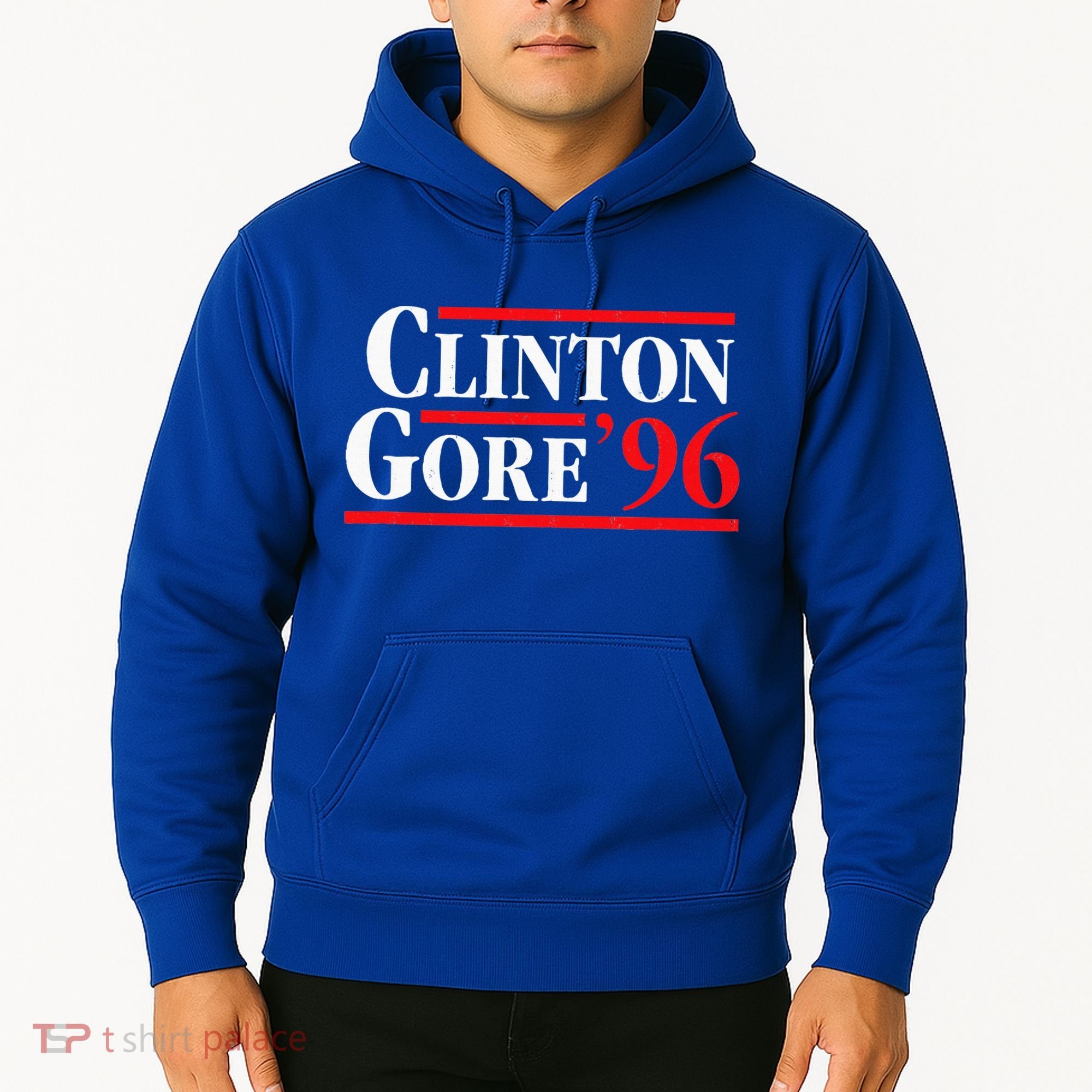 Bill Clinton 1996 Retro Presidential Campaign Hoodie