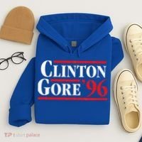 Bill Clinton 1996 Retro Presidential Campaign Hoodie thumb 4