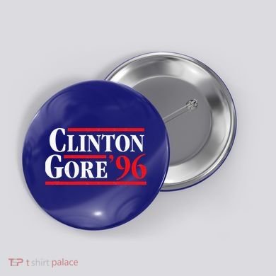 Bill Clinton 1996 Retro Presidential Campaign Button