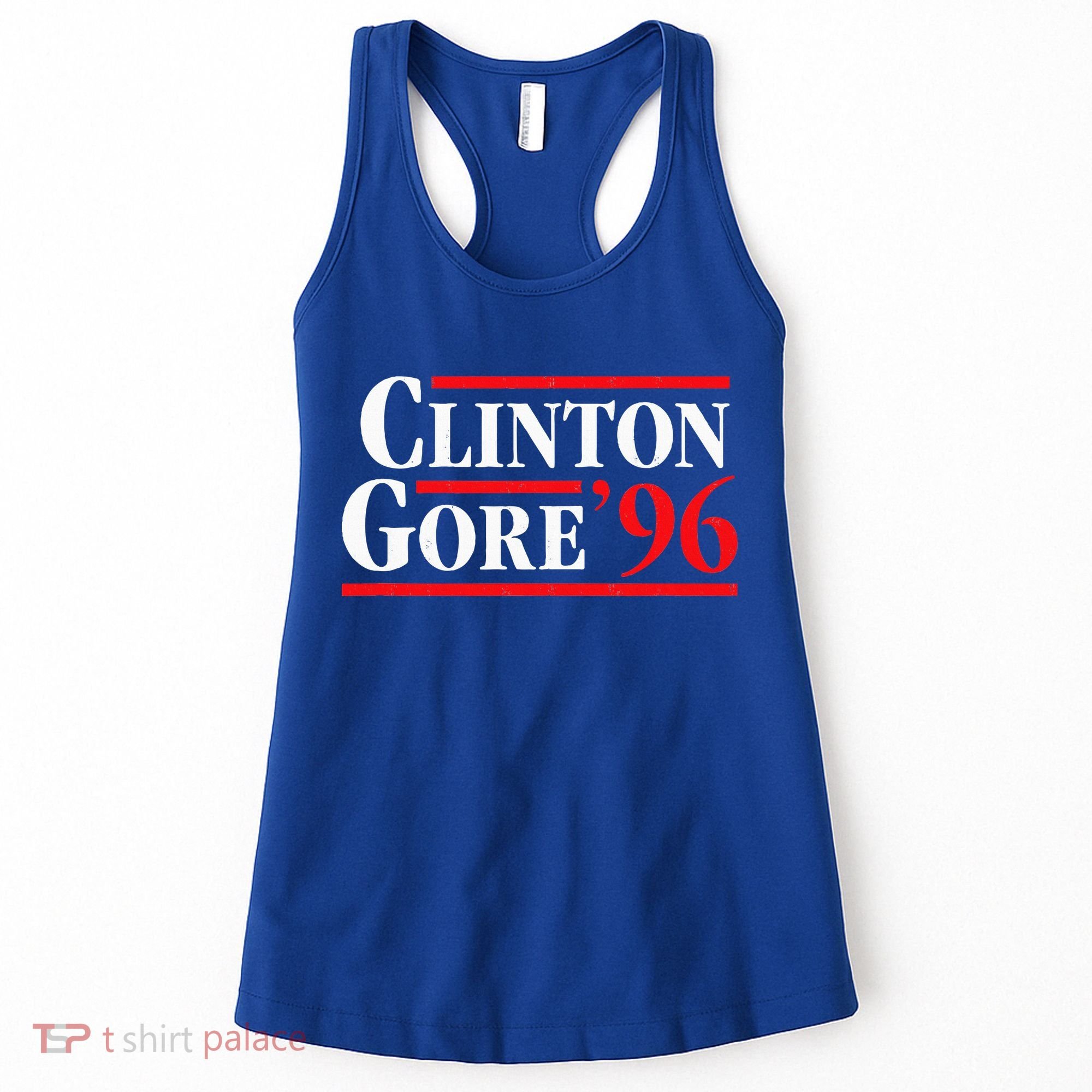 Bill Clinton 1996 Retro Presidential Campaign Women's Tank Top
