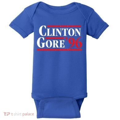 Bill Clinton 1996 Retro Presidential Campaign Baby Bodysuit