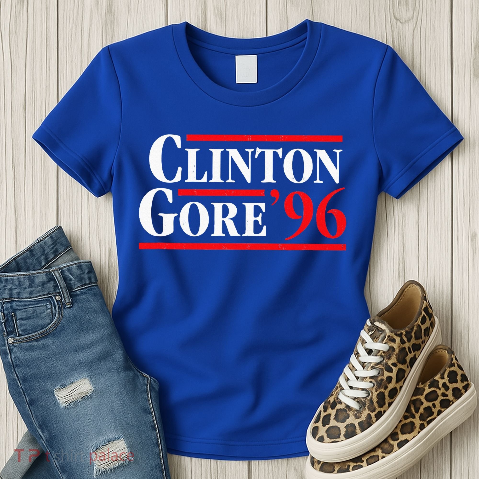 Bill Clinton 1996 Retro Presidential Campaign Women's T-Shirt