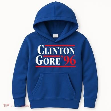 Bill Clinton 1996 Retro Presidential Campaign Kids Hoodie