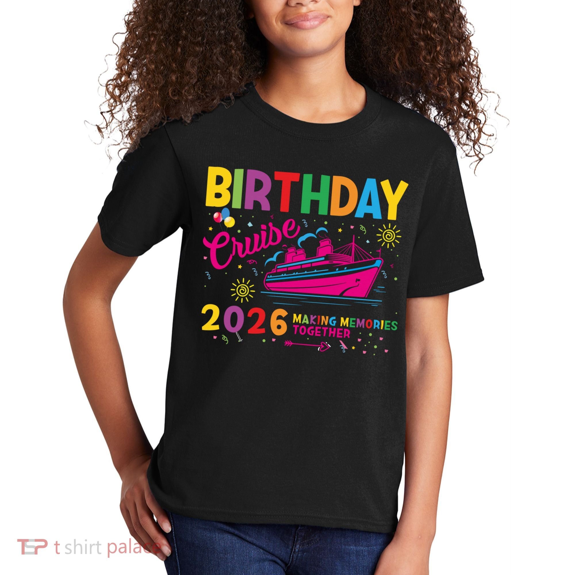 Birthday Cruise 2026 Making Memories Together Kids T-Shirt