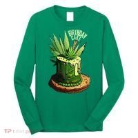 Birthday Cake 420 Cannabis Culture Stoner Weed Strain Long Sleeve Shirt thumb 0