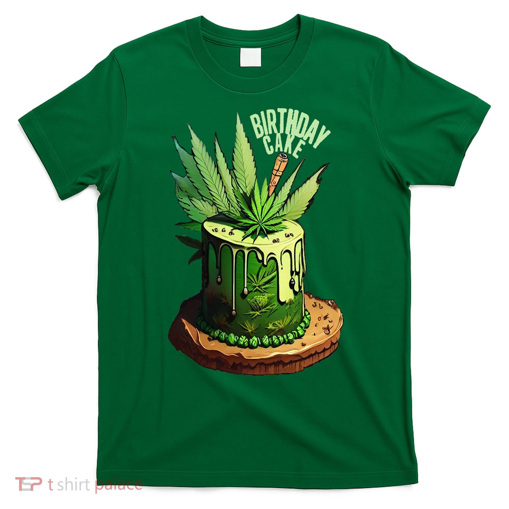 Birthday Cake 420 Cannabis Culture Stoner Weed Strain T-Shirt