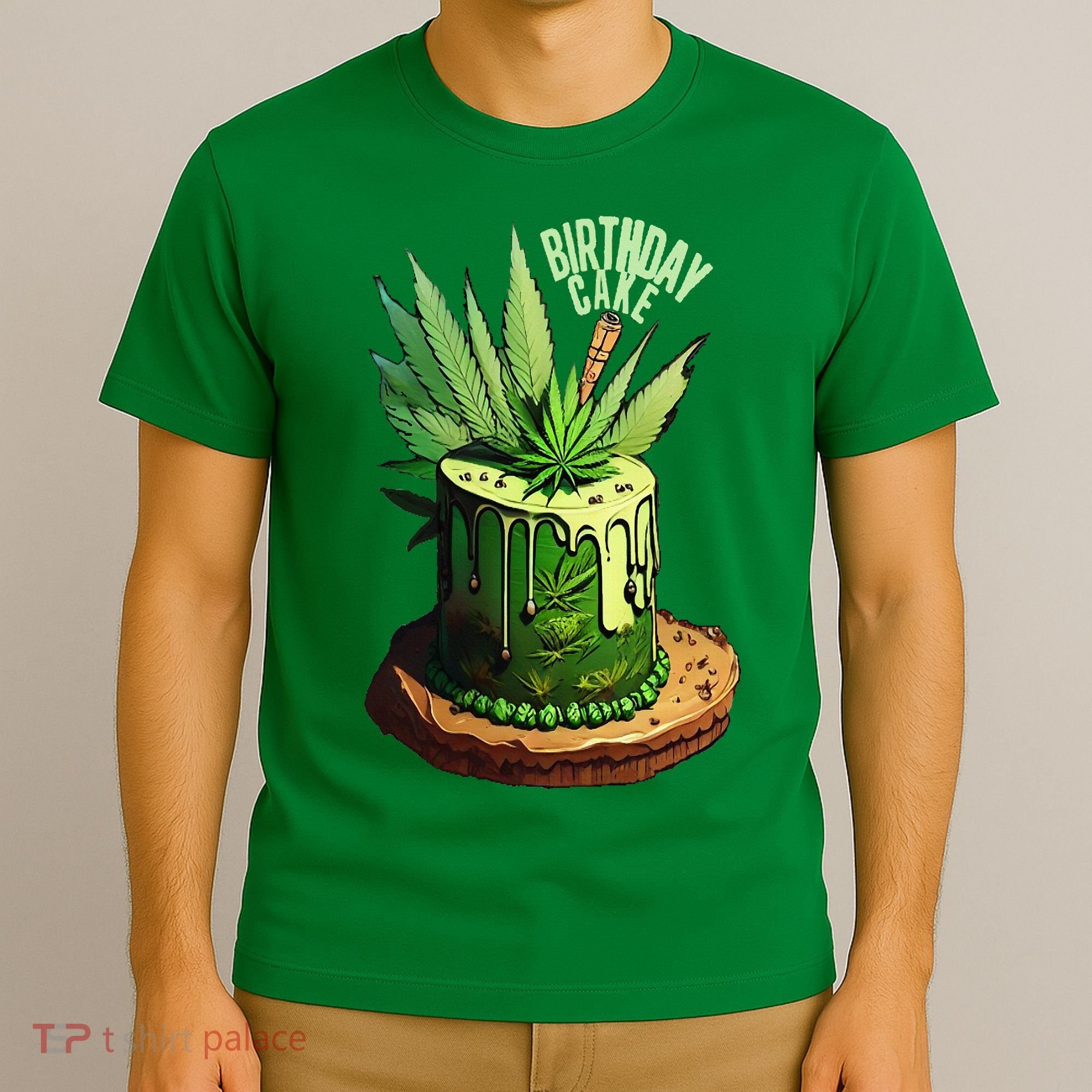 Birthday Cake 420 Cannabis Culture Stoner Weed Strain T-Shirt