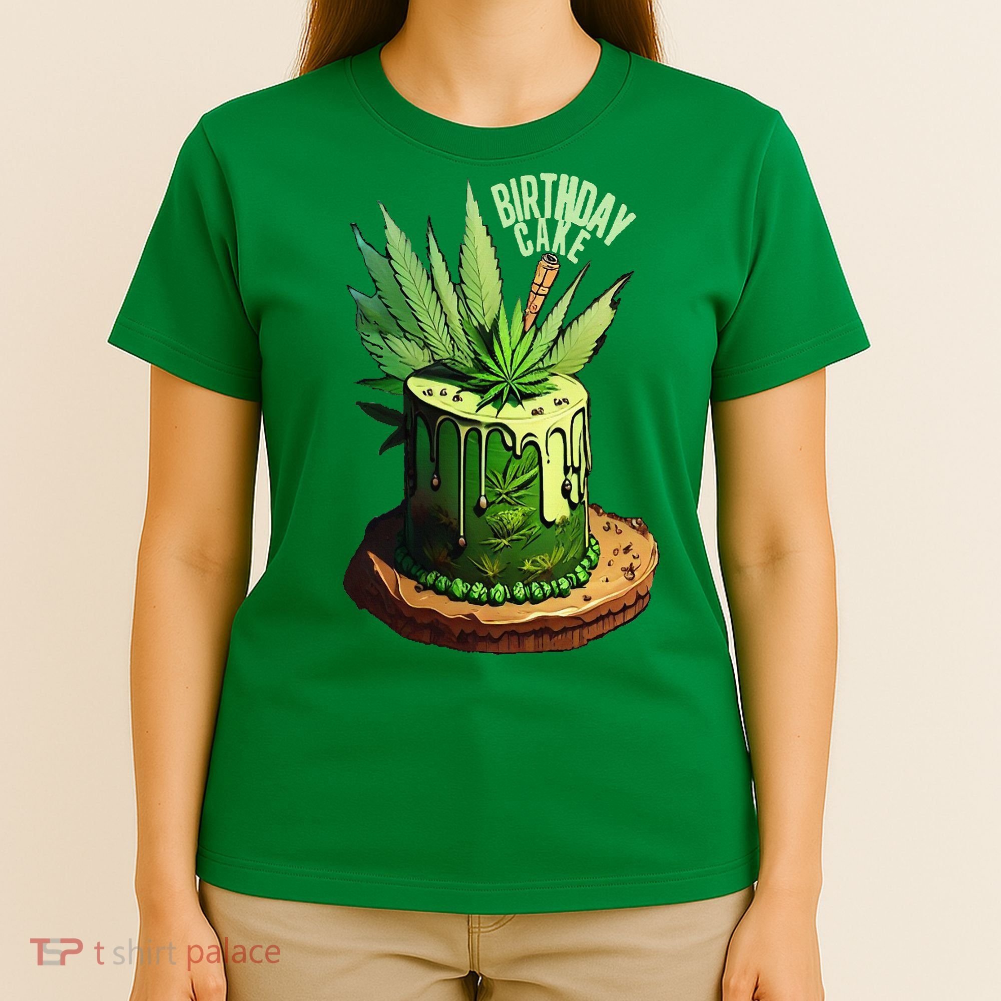 Birthday Cake 420 Cannabis Culture Stoner Weed Strain T-Shirt