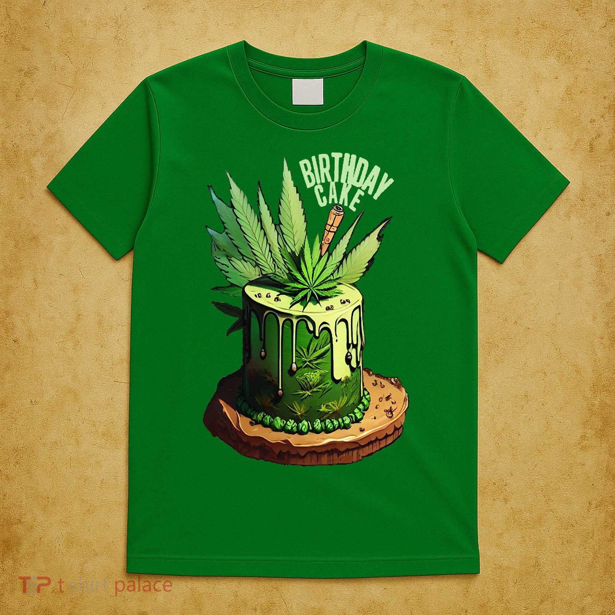 Birthday Cake 420 Cannabis Culture Stoner Weed Strain T-Shirt