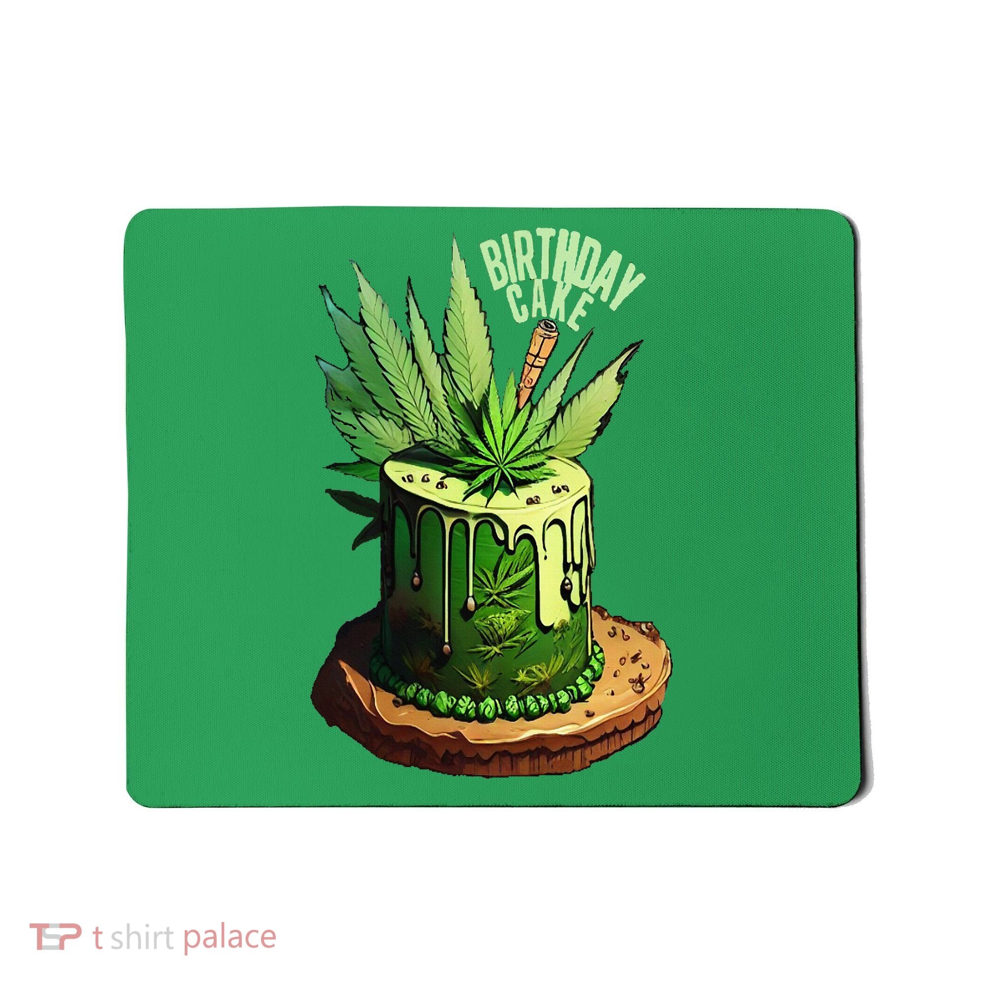Birthday Cake 420 Cannabis Culture Stoner Weed Strain Mousepad