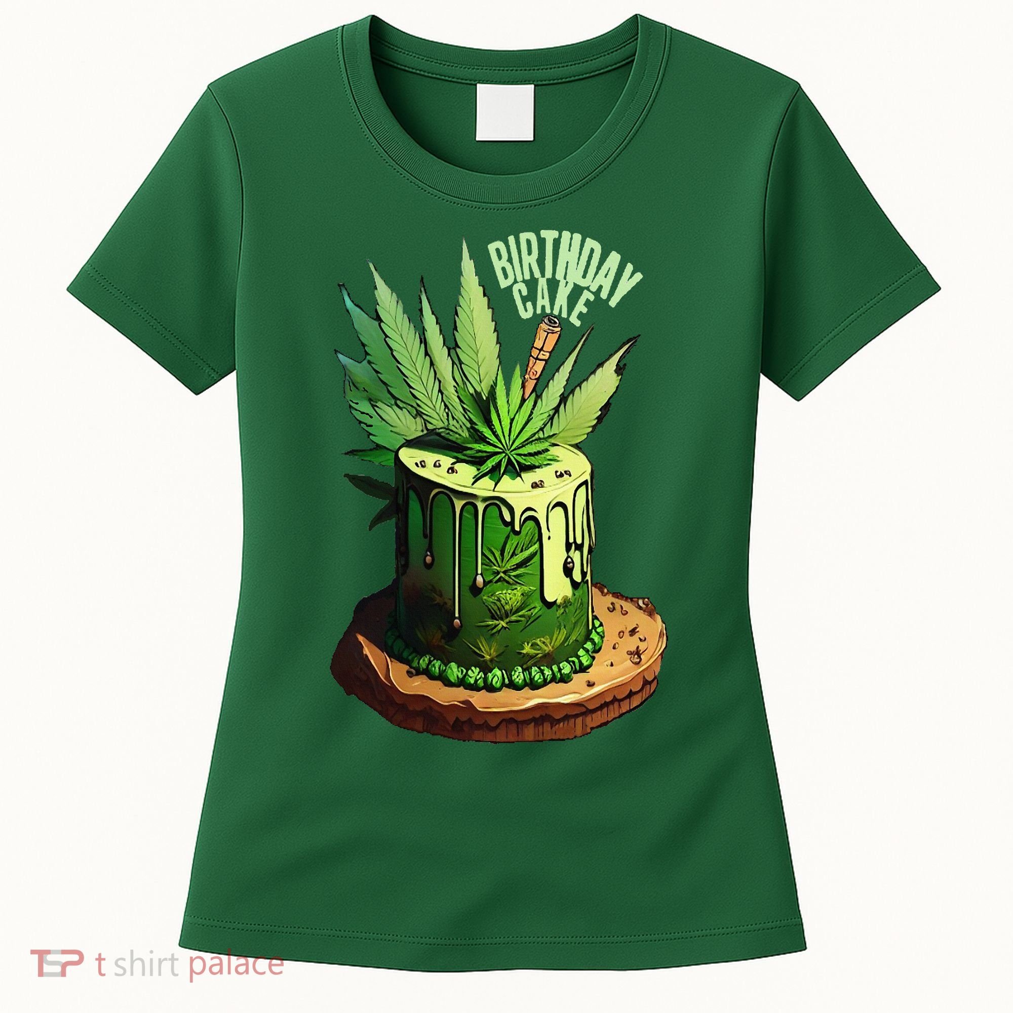 Birthday Cake 420 Cannabis Culture Stoner Weed Strain Women's T-Shirt