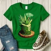 Birthday Cake 420 Cannabis Culture Stoner Weed Strain Women's T-Shirt thumb 3