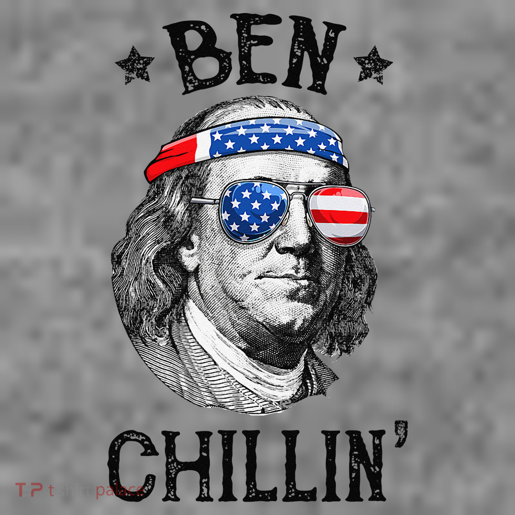 Ben Chillin 4th of July Ben Franklin USA Independence Flag Toddler Hoodie