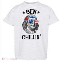 Ben Chillin 4th Of July Ben Franklin USA Independence Flag Toddler T-Shirt thumb 0