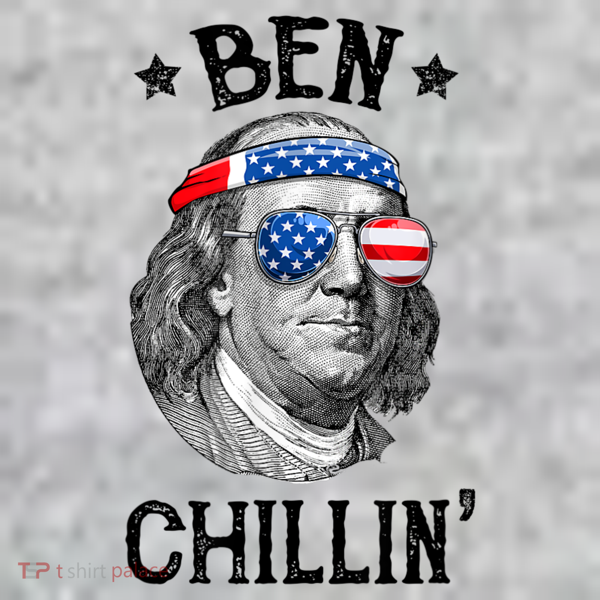 Ben Chillin 4th Of July Ben Franklin USA Independence Flag Kids Hoodie