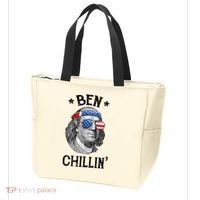 Ben Chillin 4th Of July Ben Franklin USA Independence Flag Tote Bag thumb 3